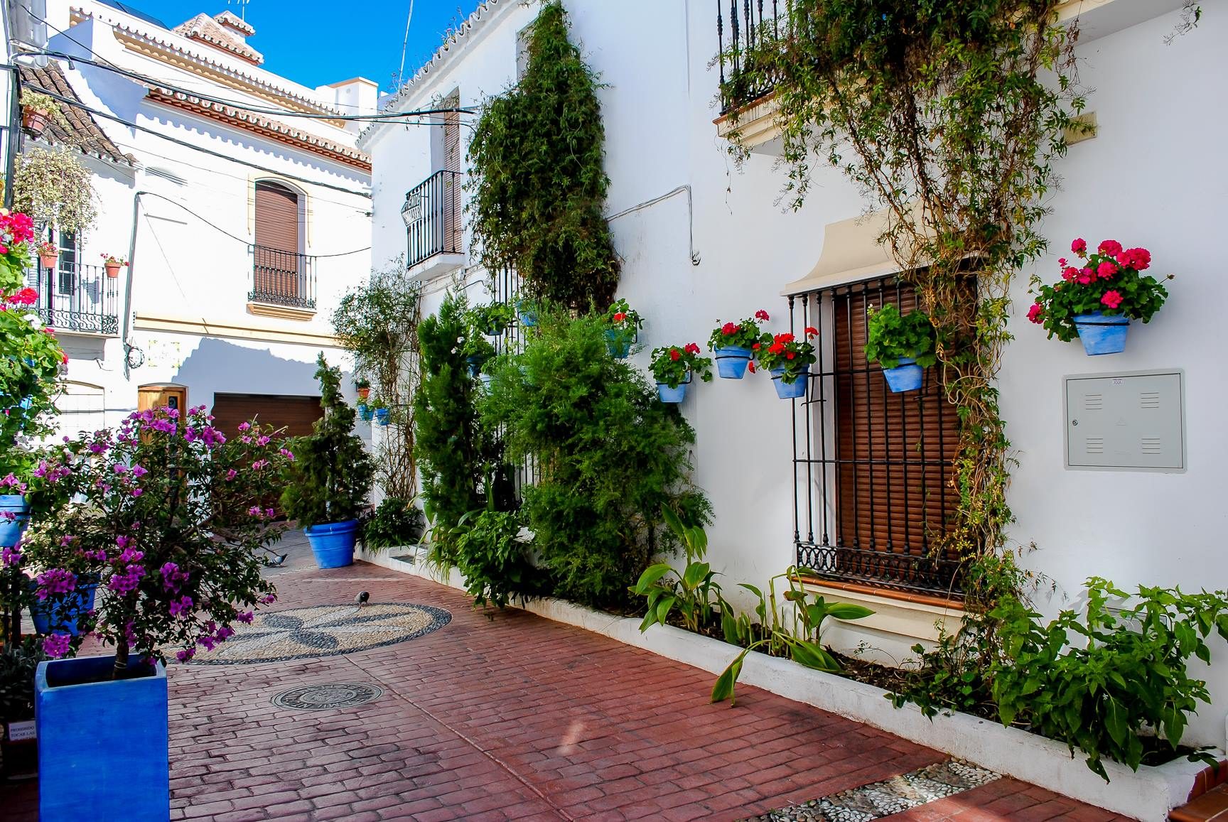 Estepona old town flower streets